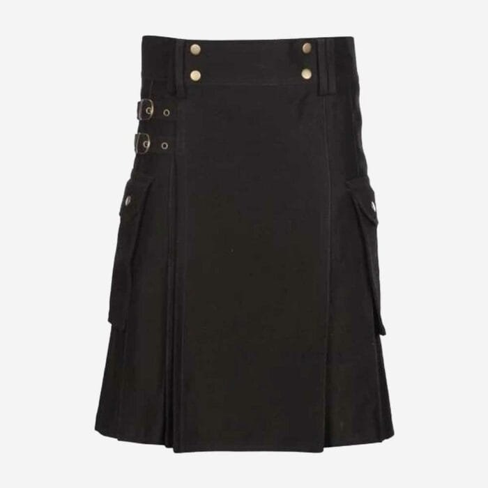 Black Utility Kilt