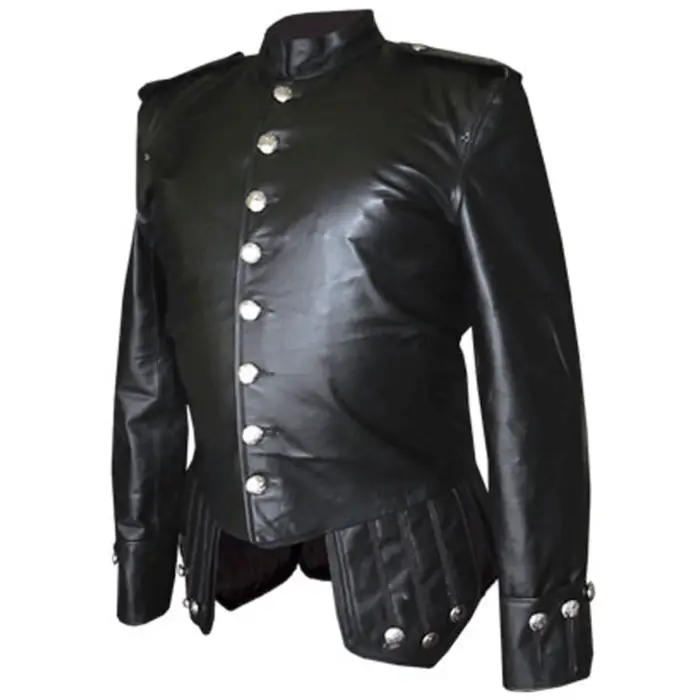 Genuine-Black-Leather-Doublet-Jacket