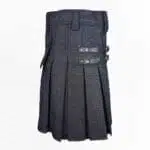 Denim-Kilt-With-Leather-Strap