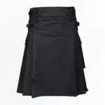 Men-black-denim-kilt