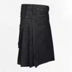Men-black-denim-kilt